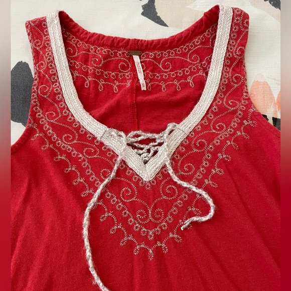 Free People Moonstruck Tank Papaya - Picture 6 of 8